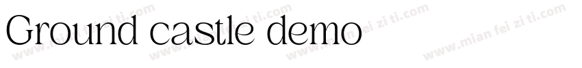 Ground castle demo字体转换